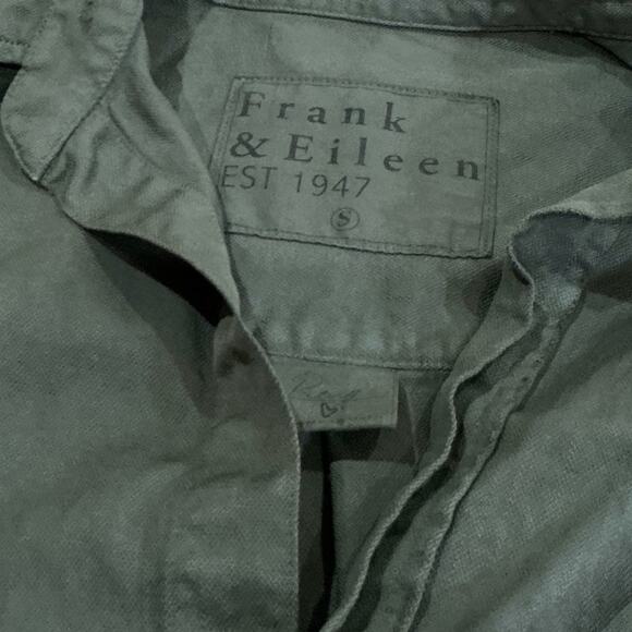 Frank & Eileen Famous Denim Rory Maxi Shirtdress In Vintage Green Size Small - Picture 12 of 14